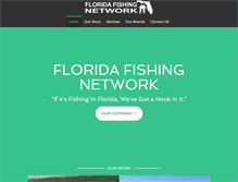 Tablet Screenshot of floridafishingnetwork.com